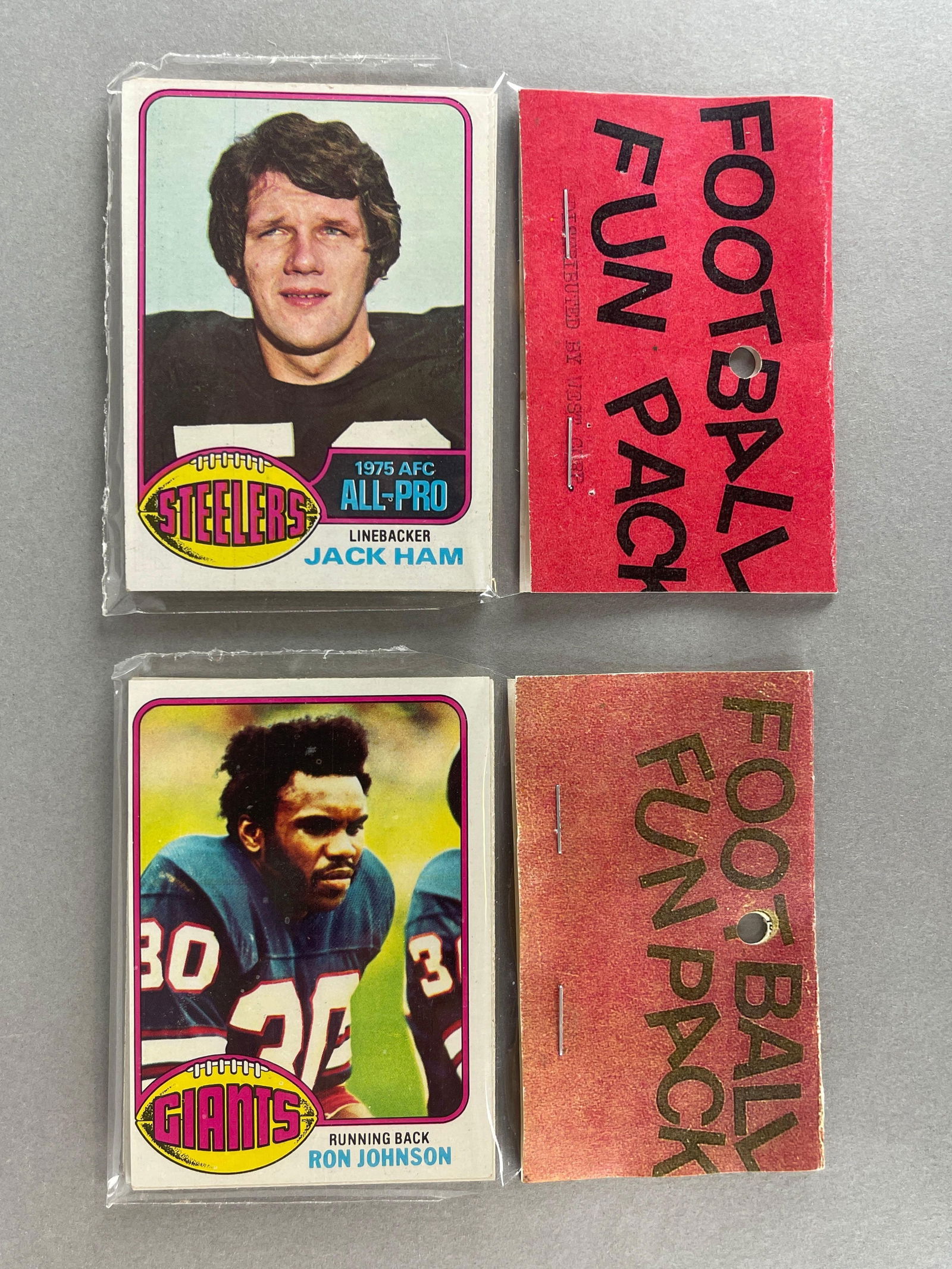 2 - 1976 Topps Football West Corps. Cello Fun Pack, Jack Ham on Top (1 of 2)