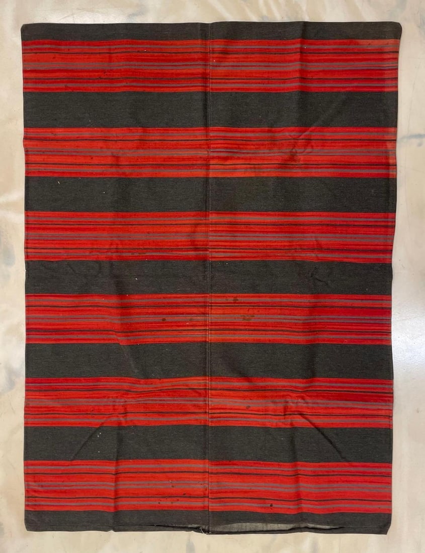 Vintage Denim Striped Blanket (1 of 3)