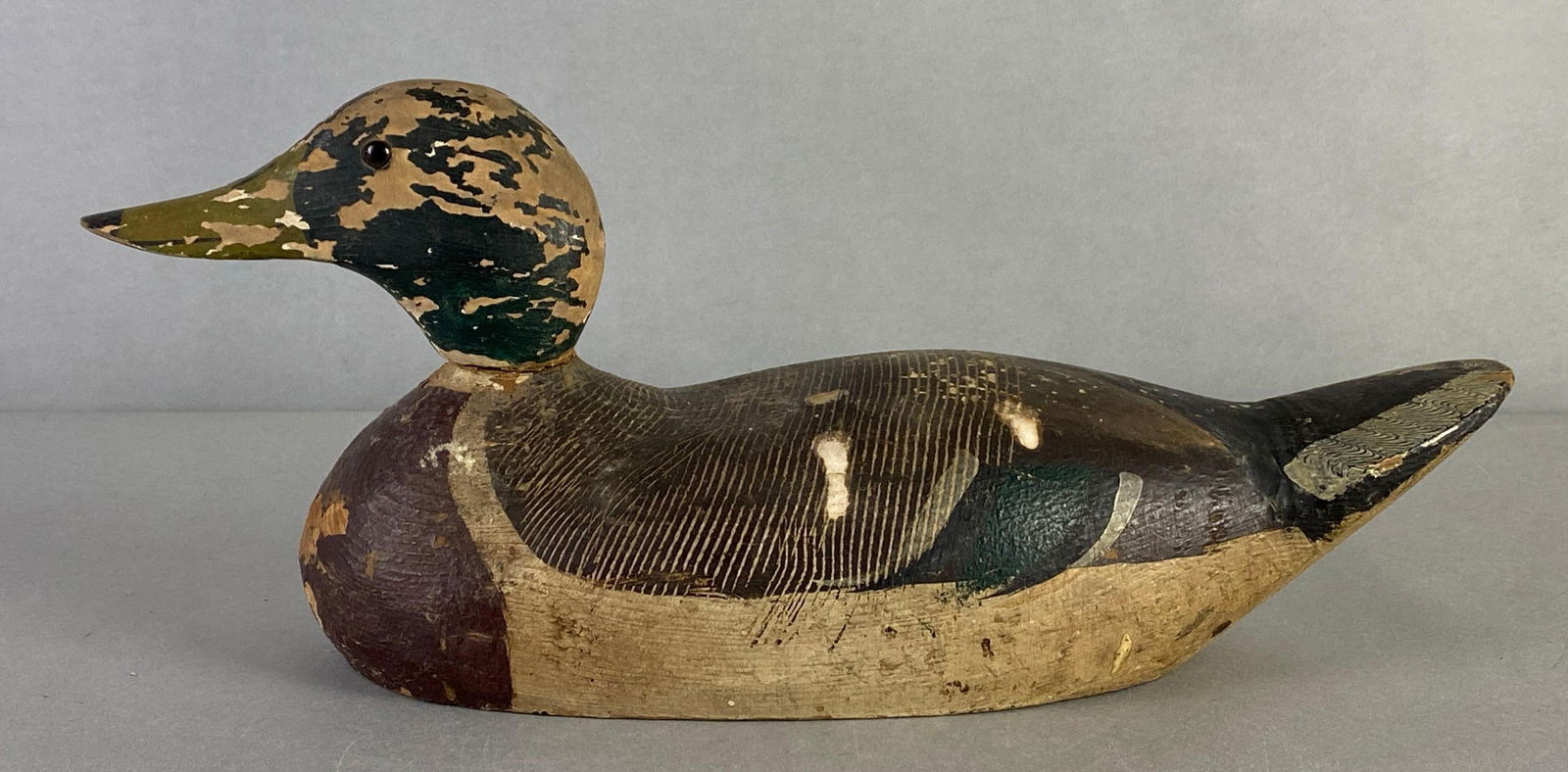 Mallard Drake Duck Hand Painted Wood Decoy (1 of 7)