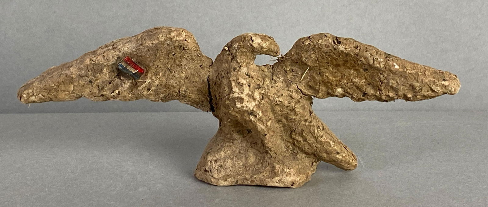 Antique Macerated Greenback Currency Bald Eagle Souvenir Figurine (1 of 3)