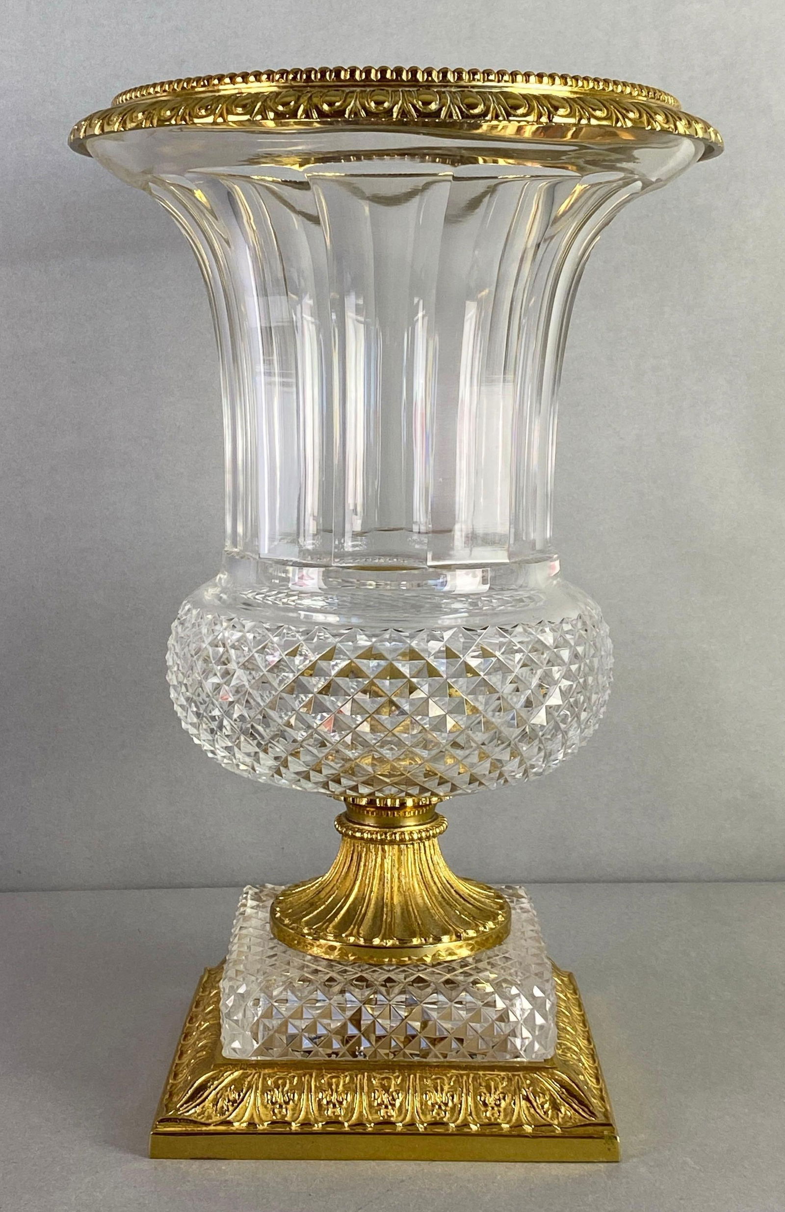 French Crystal and Ormolu Bronze Mounted Urn (1 of 4)