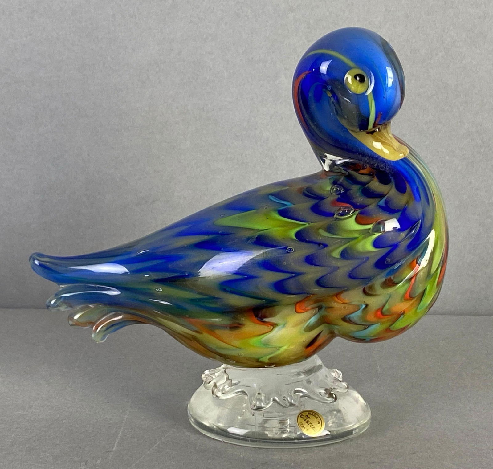 Murano Multi-Colored Art Glass Bird (1 of 6)