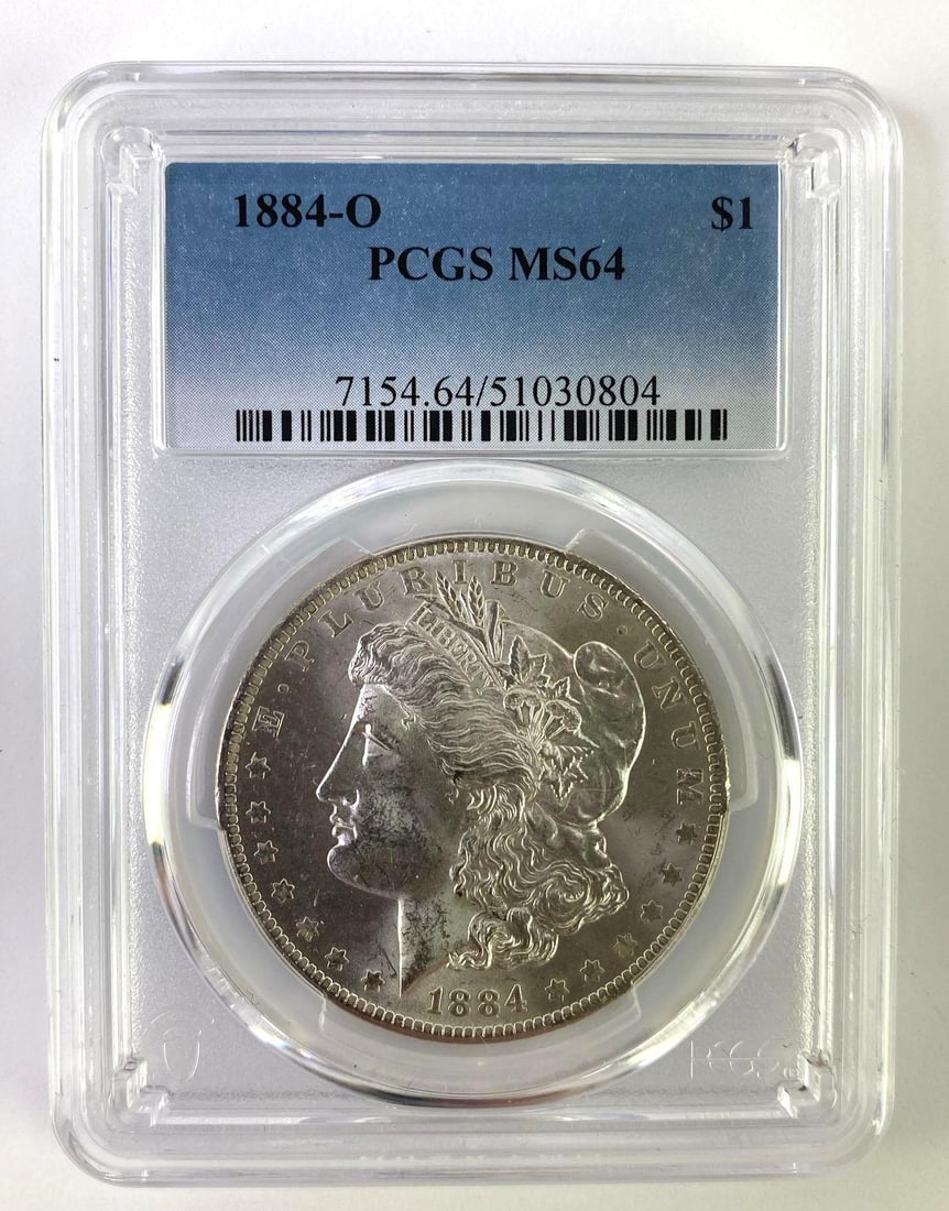 1884 O PCGS Graded MS 64 US Morgan Silver Dollar (1 of 2)