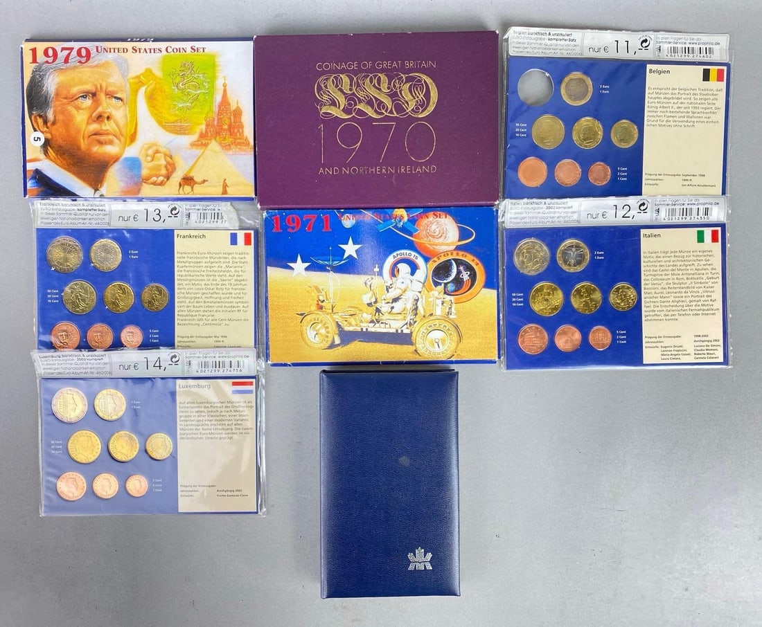 Group of 8 Assorted Coin Proof Sets (1 of 3)