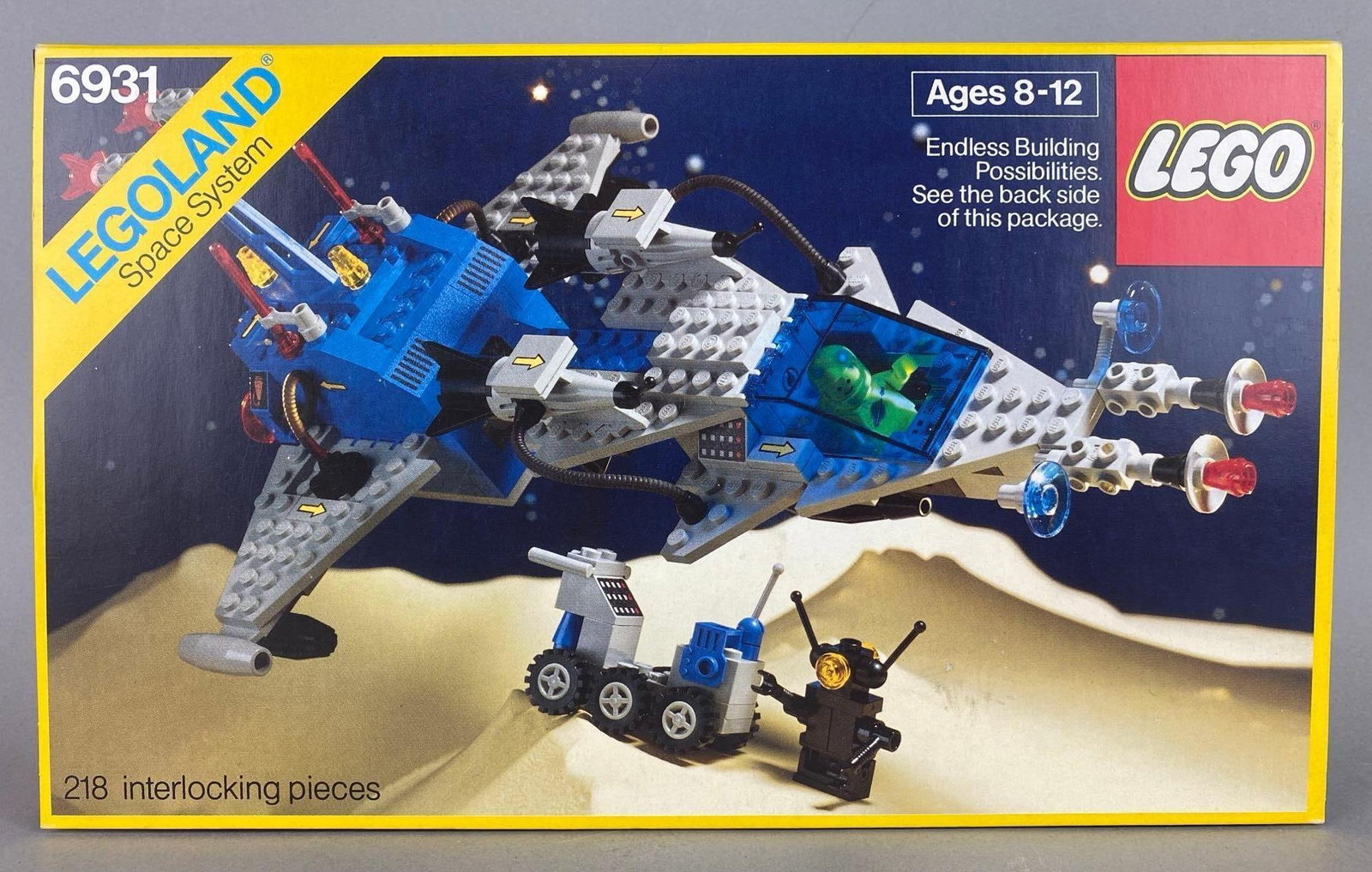 1985 Legoland Space System FX-Star Patroller Set: Set completion unknown. Box measures 2 x 12 1/2 x 7 1/2 inches.