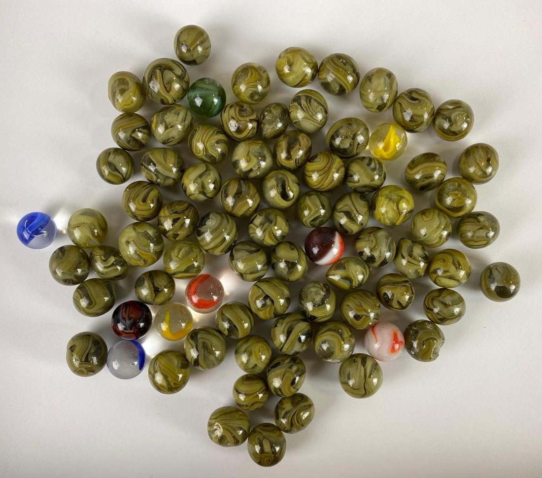 Group of 70+ Assorted Marbles (1 of 3)