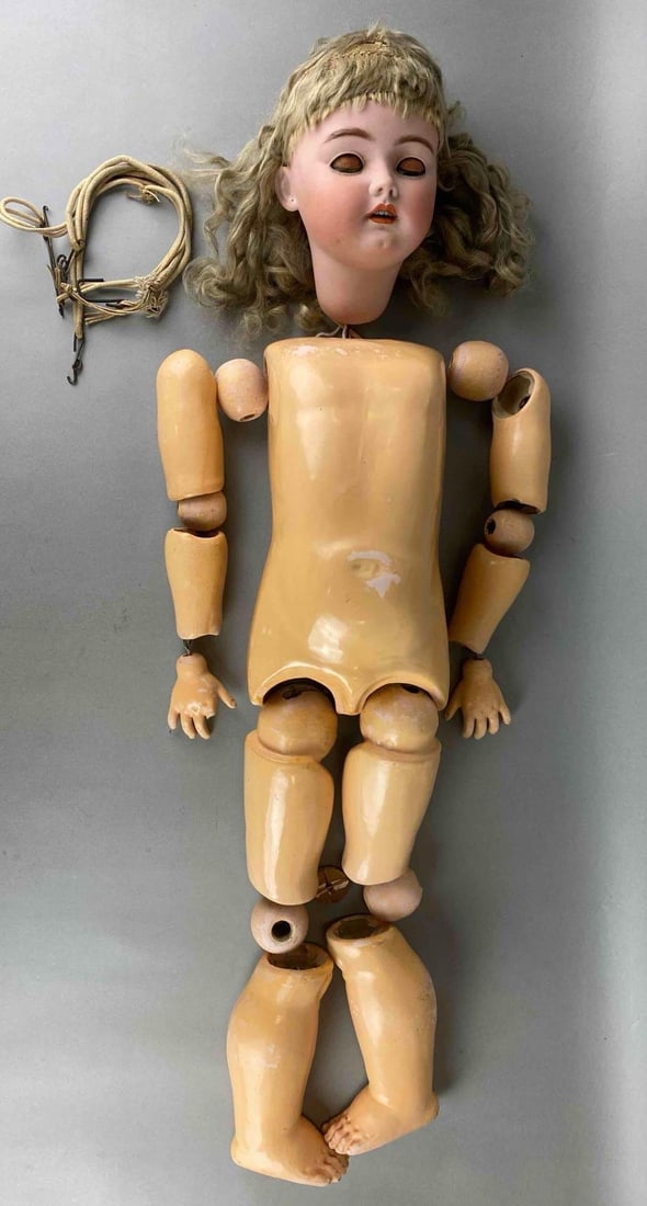 Antique Heinrich Handwerck German Bisque Head Composit Doll (1 of 7)