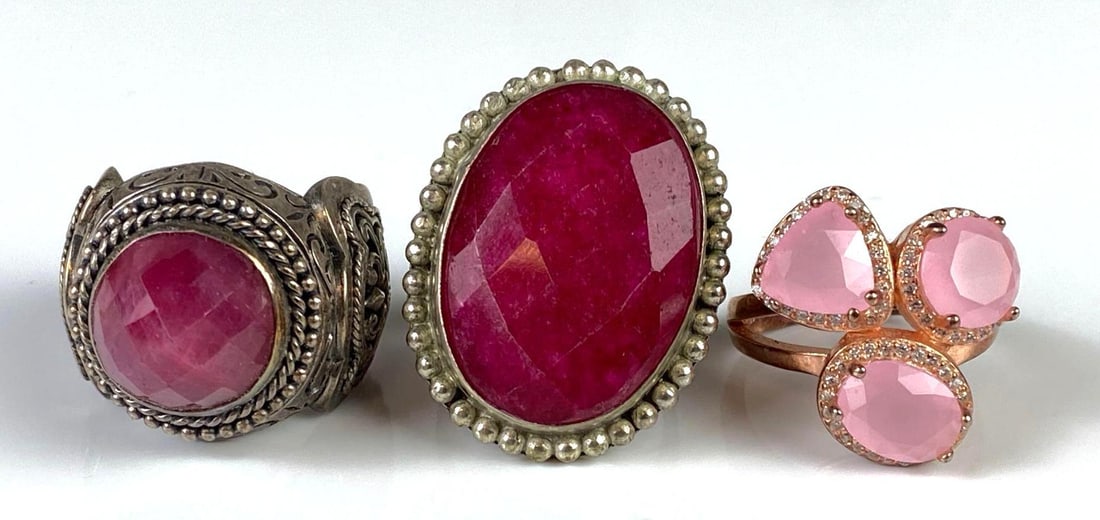 Group of Sterling Silver and Costume Jewelry Rings (1 of 5)