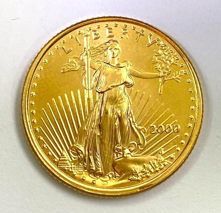 2000 $5 American Eagle 1/10oz. Fine Gold (1 of 2)