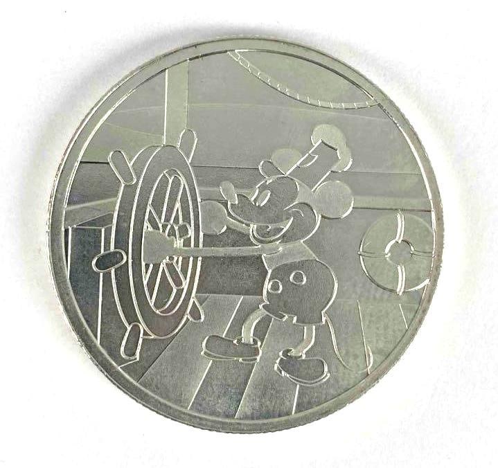 Mickey Mouse Steamboat Willie 1 oz. 999 Fine Silver Round (1 of 2)