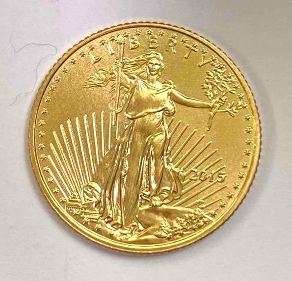 2015 US Mint $5 1/10 oz American Gold Eagle (1 of 2)