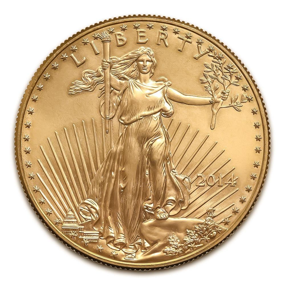 2014 US Mint 1/10th oz American Gold Eagle (1 of 2)