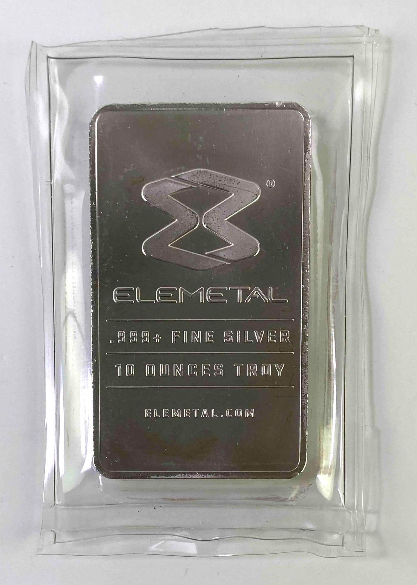 Elemental 10oz .999 Fine Silver Ingot/Bar (1 of 2)