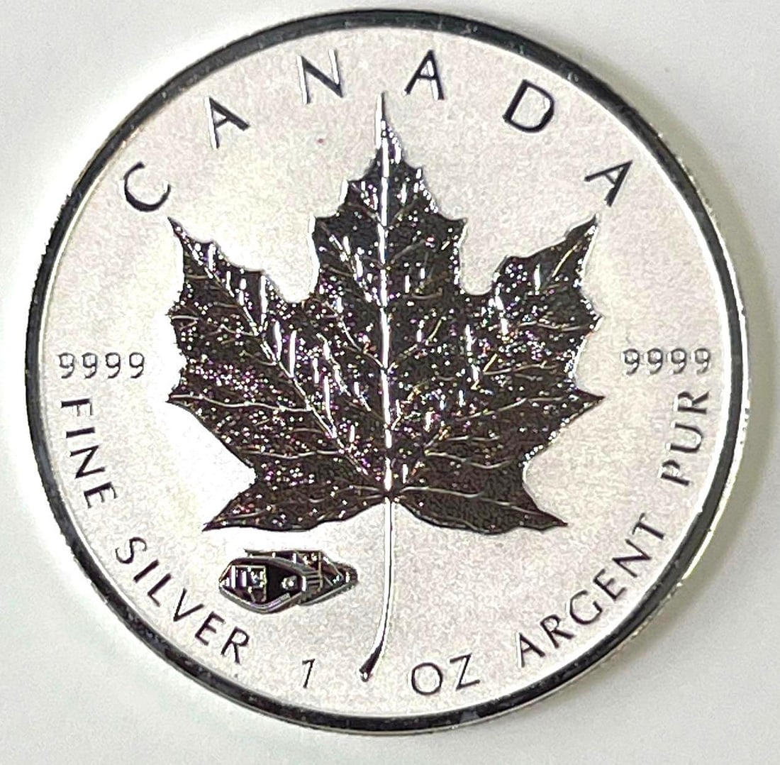2016 Canada Silver Maple Leaf 1 Oz 9999 Silver Rev Proof Coin With Tank Privy (1 of 2)