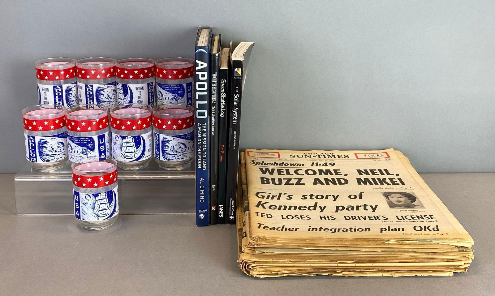 Group of Apollo Moon Landing Collectible Items (1 of 4)