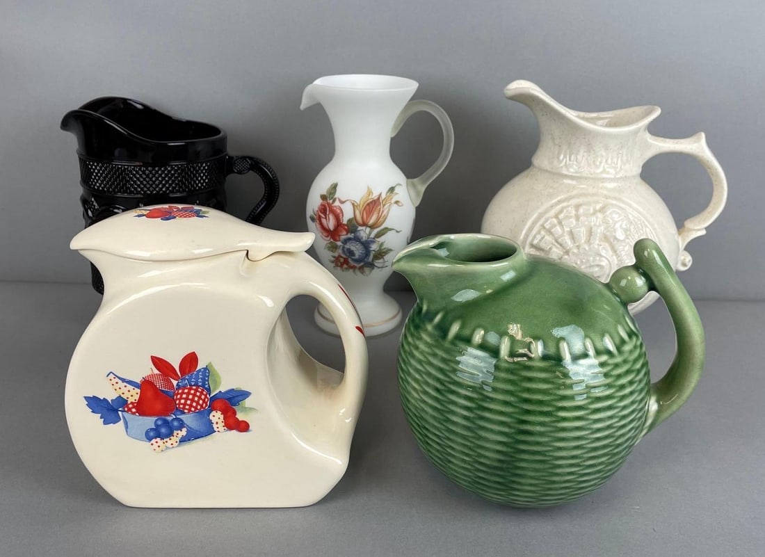 Group of Vintage Glass / Ceramic Pitchers (1 of 5)
