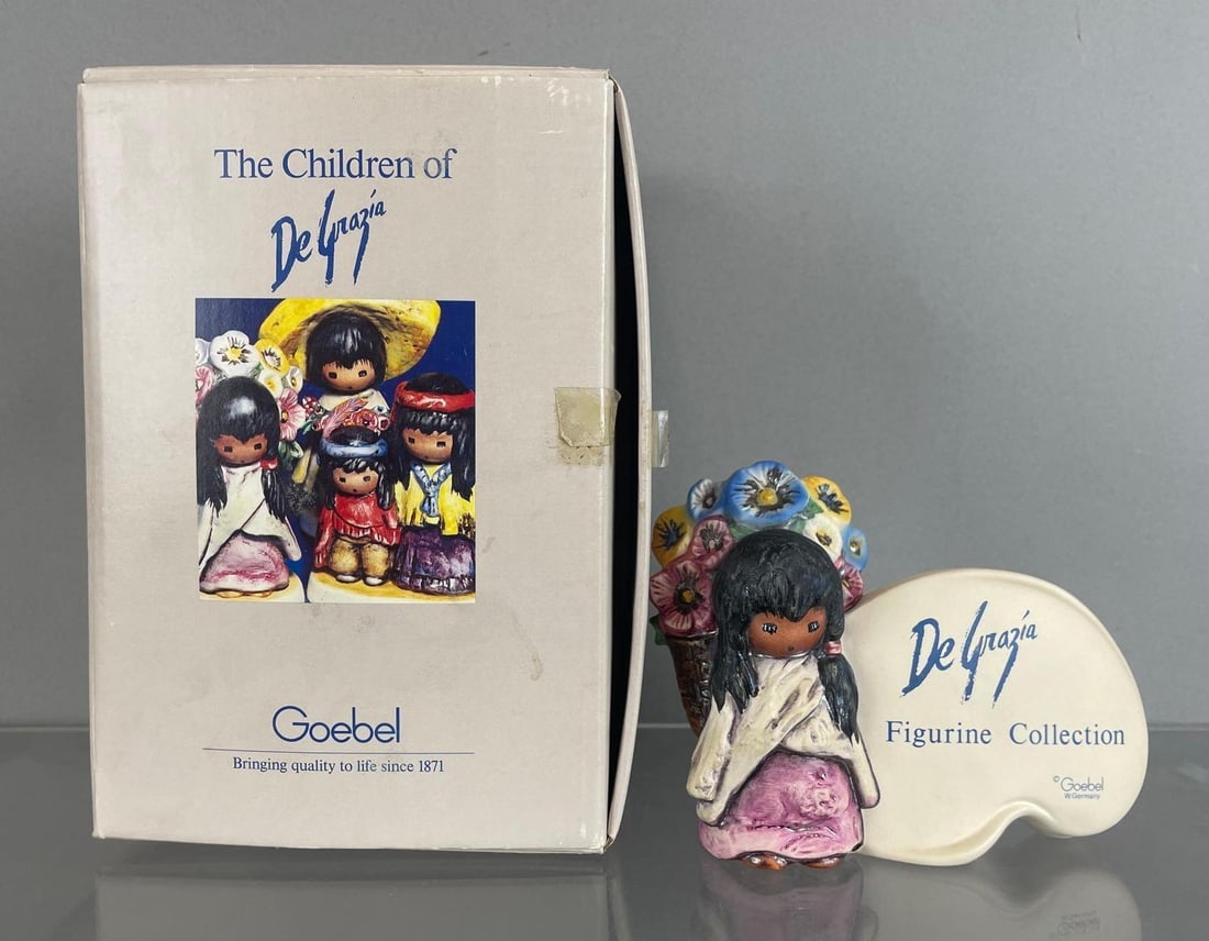 1984 Goebel The Children of DeGrazia Figurine Collection Display (1 of 3)