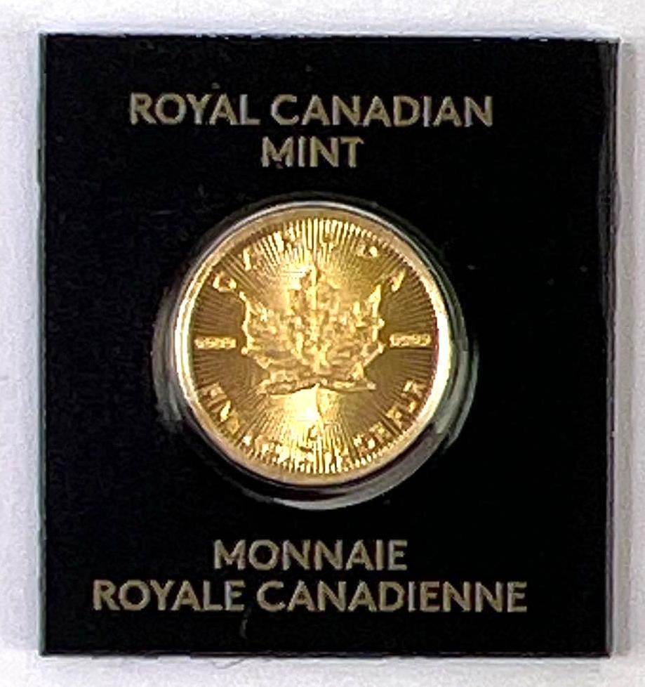 RMC Canada Maple Leaf 1 gram .9999 Fine Gold Bar in Plastic Assay: RMC Canada Maple Leaf 1 gram .9999 Fine Gold Bar in Plastic Assay