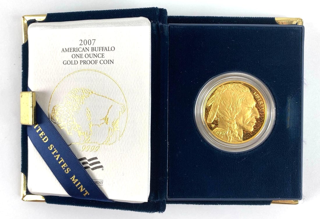 US Mint 2007 $50 American Buffalo 1 oz .9999 Fine Gold Proof Coin (1 of 6)