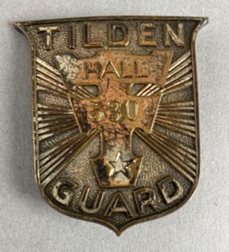 Vintage Tilden Tech H.S. Hall Guard Metal Badge