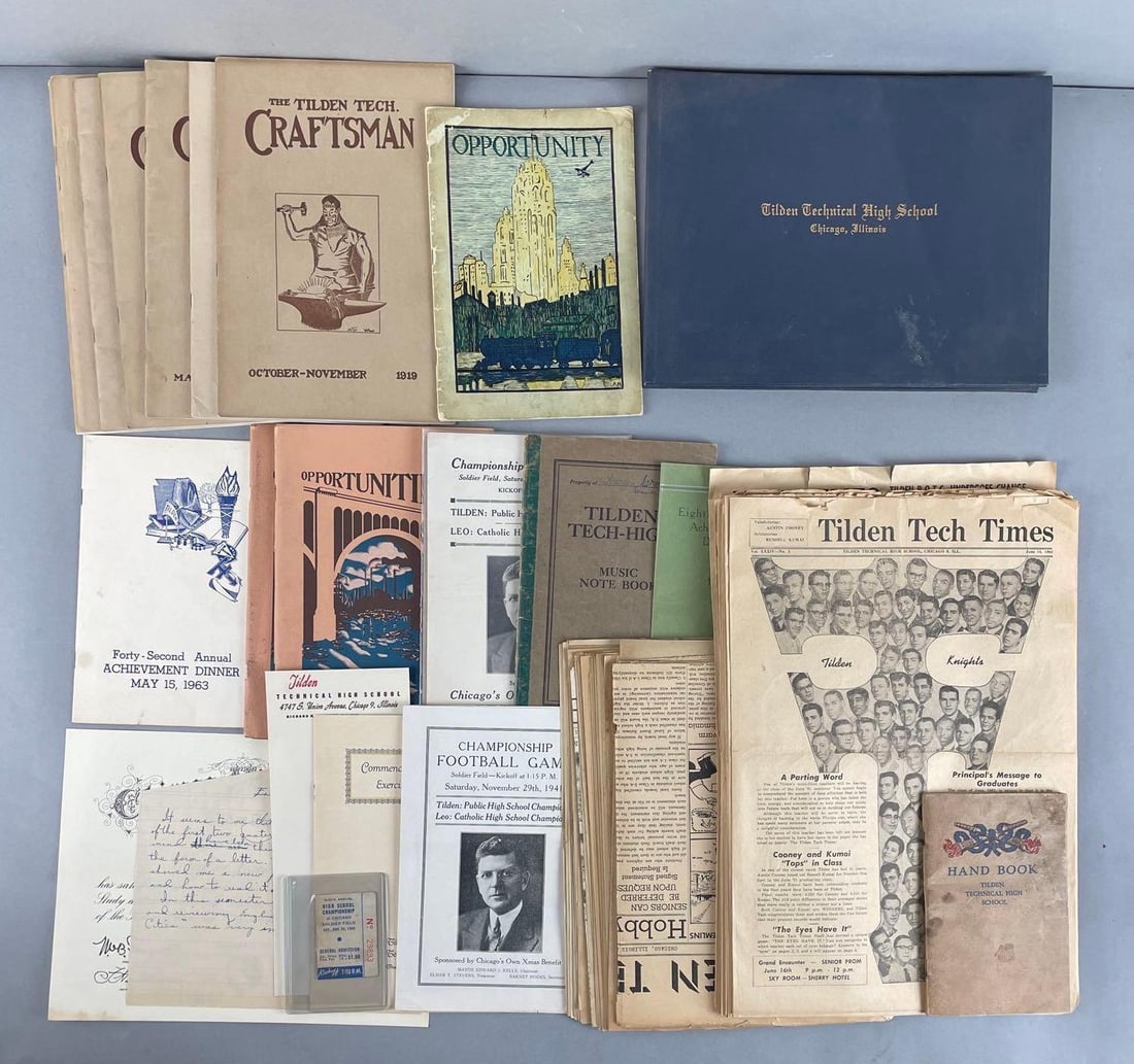 Group of Vintage Tilden Tech H.S. Ephemera (1 of 4)