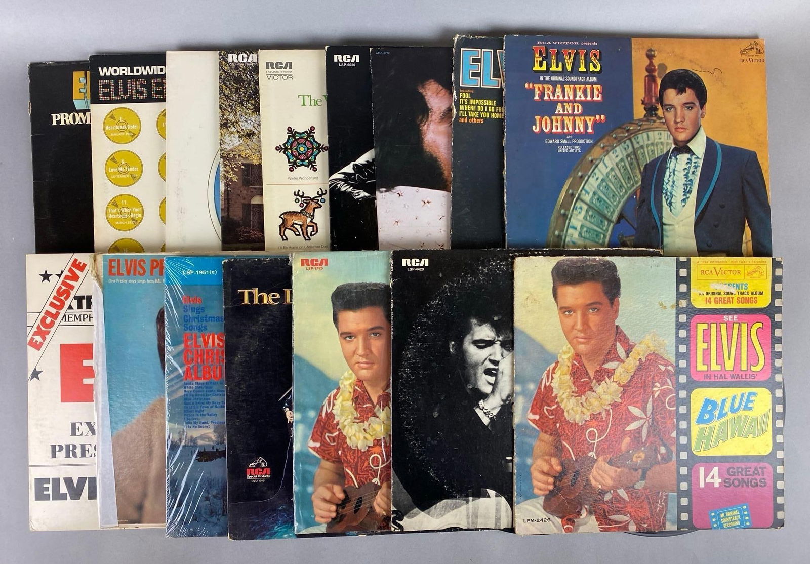 Group of 16 Elvis Presley Vinyl Records (1 of 3)