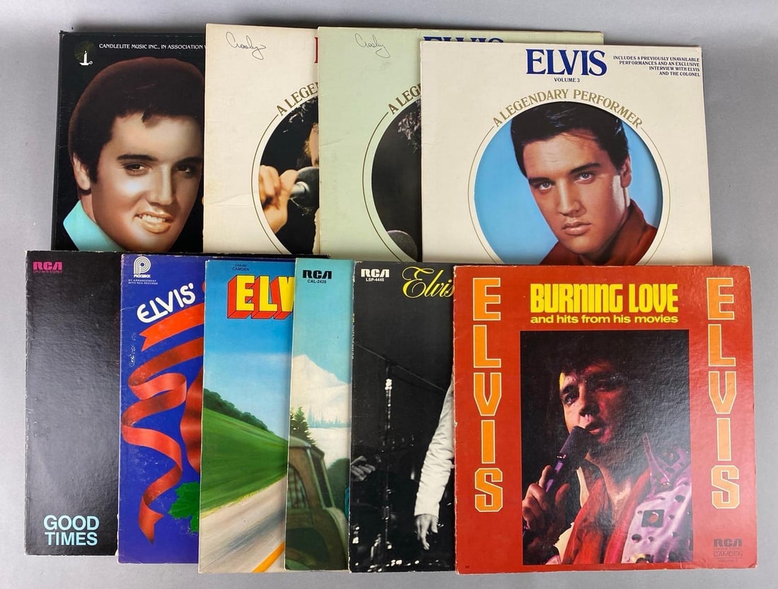 Group of 10 Elvis Presley Vinyl Records (1 of 3)