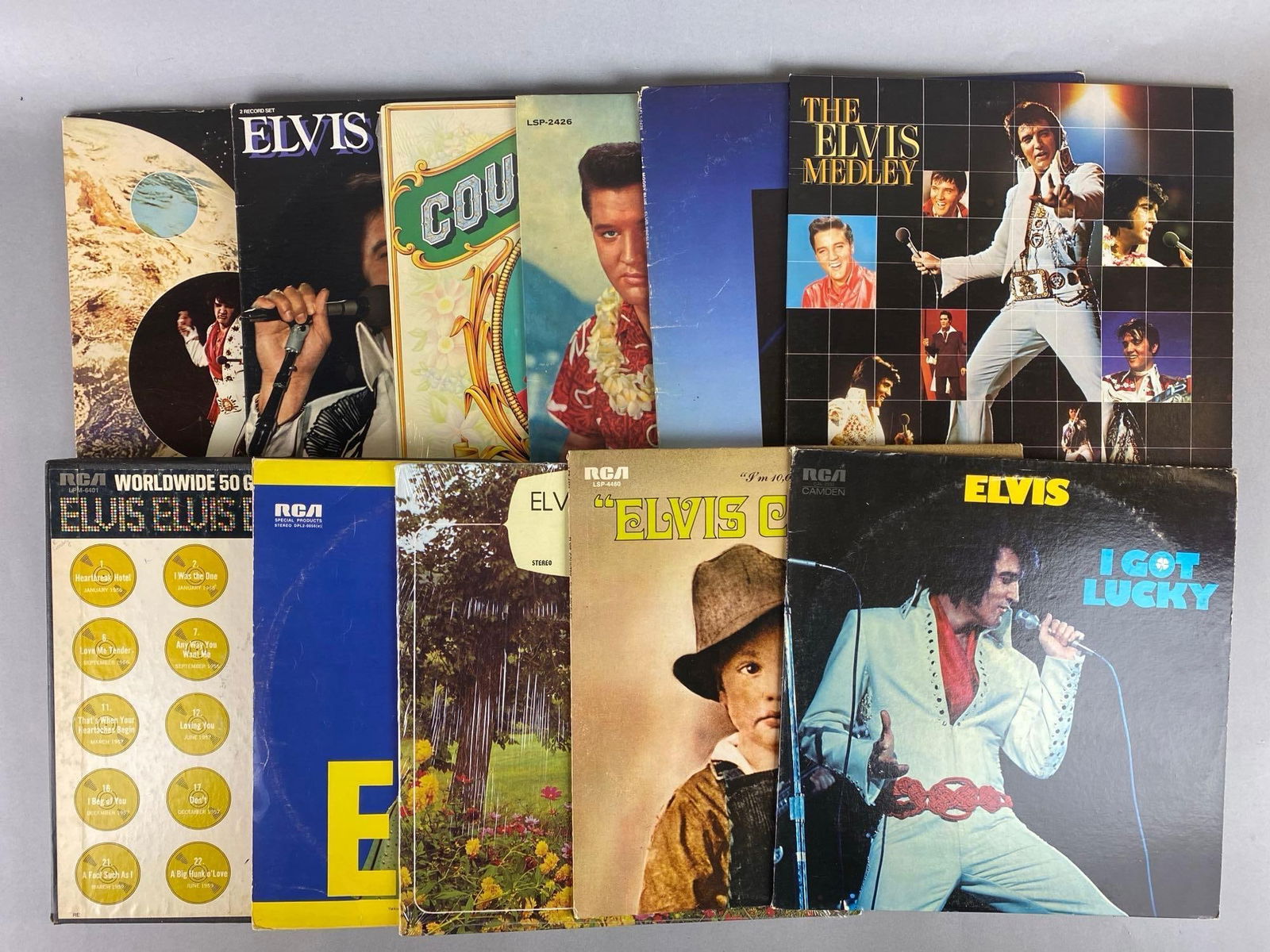 Group of 11 Elvis Presley Vinyl Records (1 of 3)