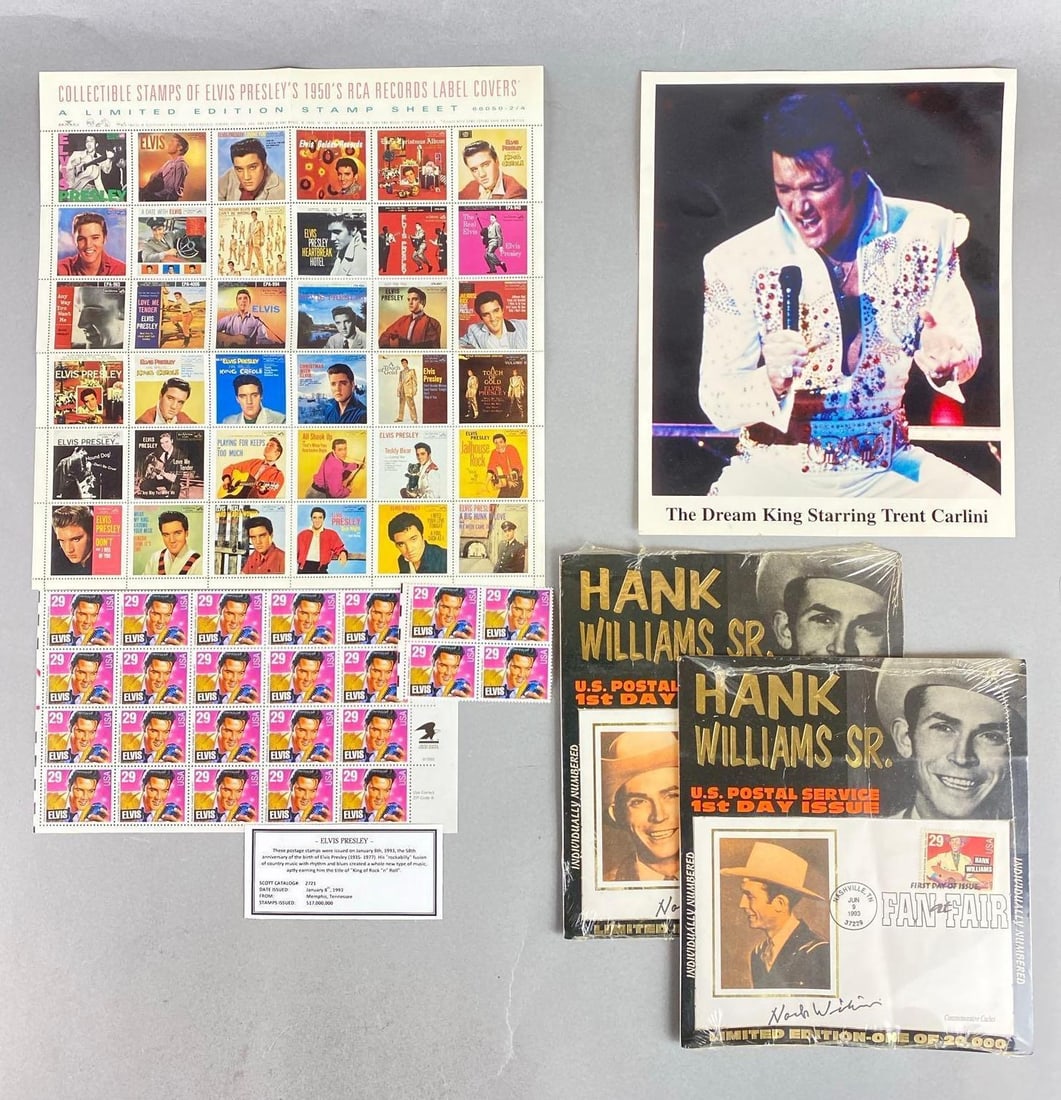 Group of Elvis Presley Stamps and more. (1 of 4)