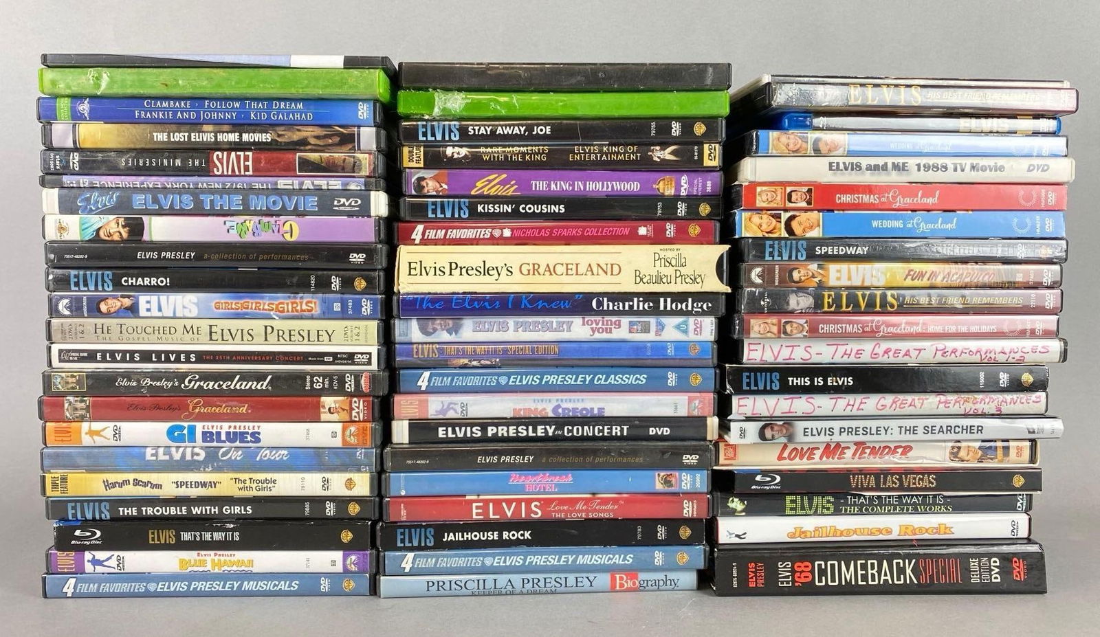 Large Group of Elvis DVDs and More (1 of 4)