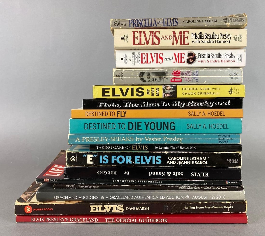 Group of 17 Elvis Presley Books (1 of 2)