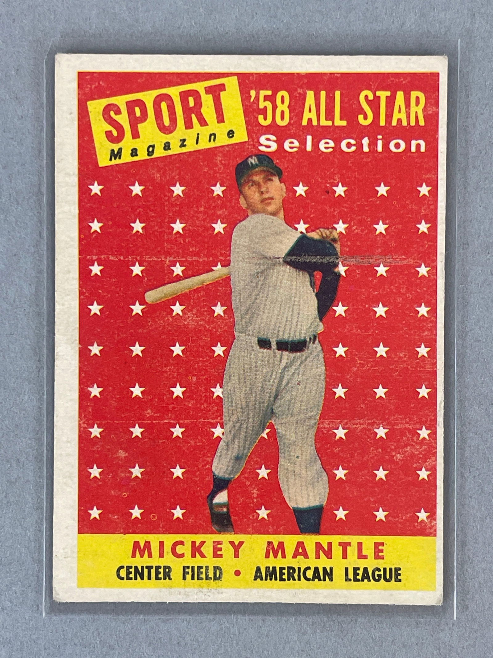 1958 Topps Mickey Mantle All-Star #487 (1 of 2)