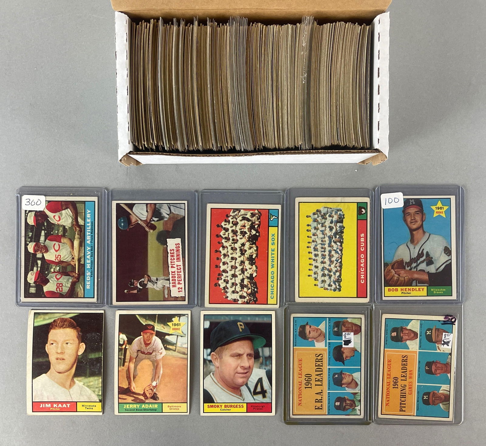 400+ 1961 Topps Baseball Cards with HOFs, Stars, and Rookies (1 of 4)