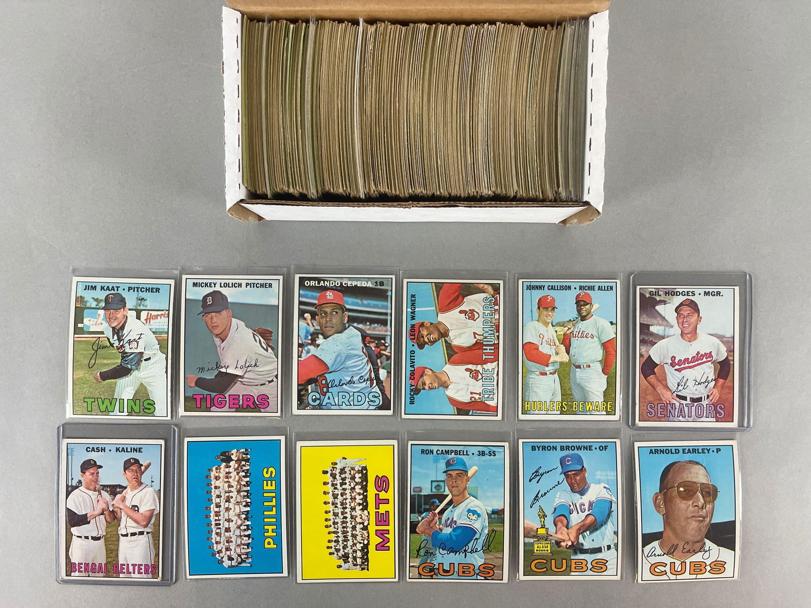 400+ 1967 Topps Baseball Cards with HOFs, Stars, and Rookies (1 of 3)