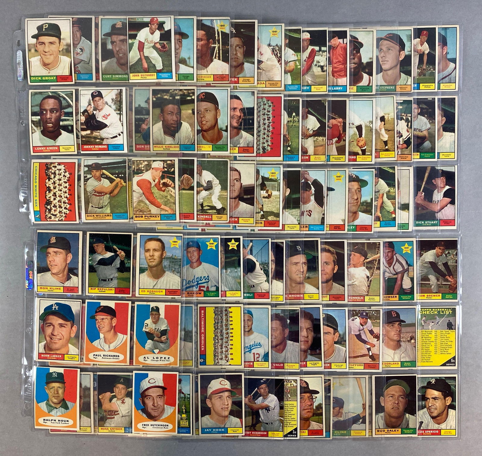 180+ 1961 Topps Baseball Cards with HOFs, Stars, and Rookies (1 of 7)