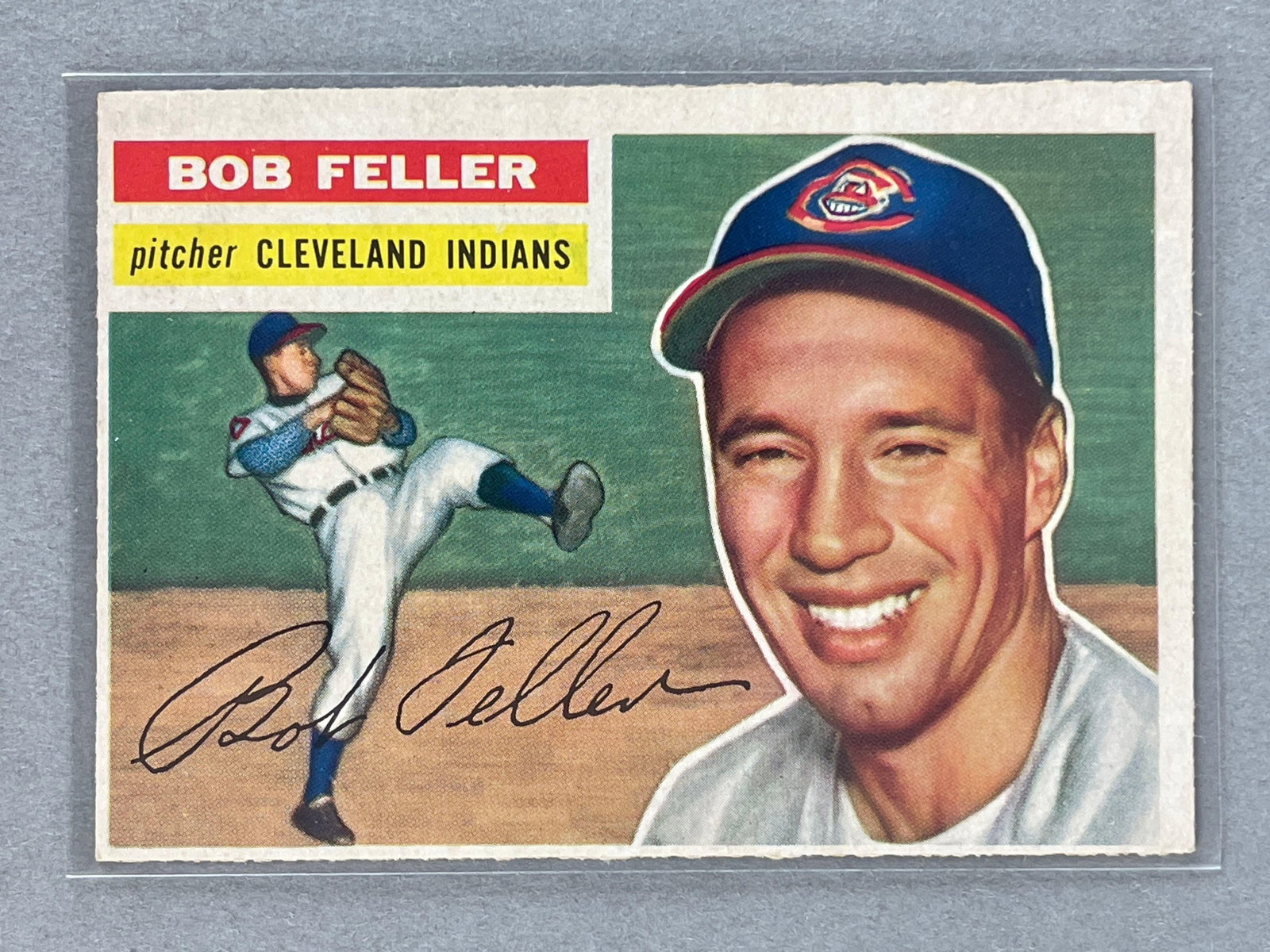 1956 Topps Bob Feller #200: 1956 Topps Bob Feller #200, EX - EXMT