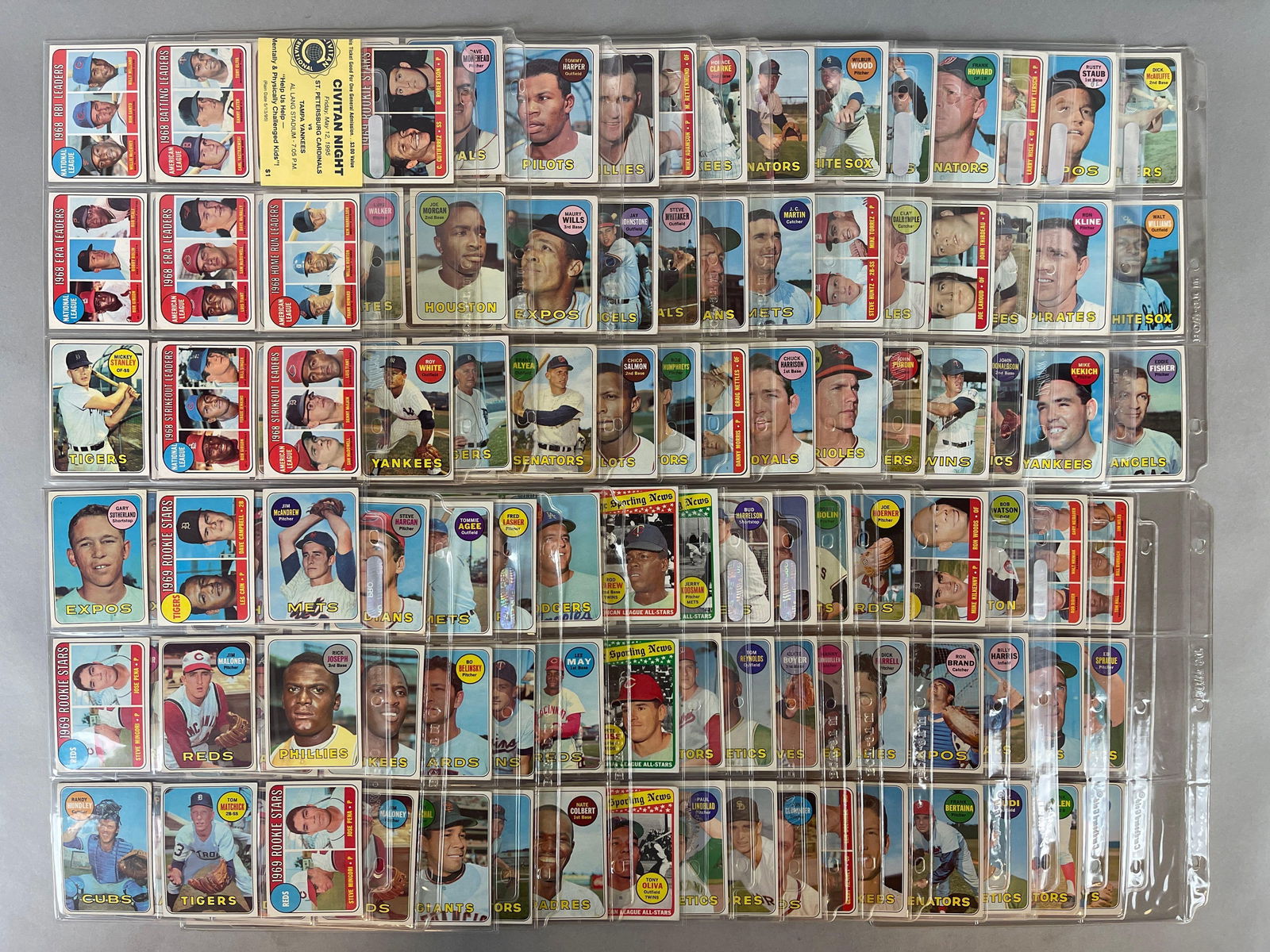 270+ 1969 Topps Baseball Cards with HOFs, Stars, and High Numbers (1 of 12)