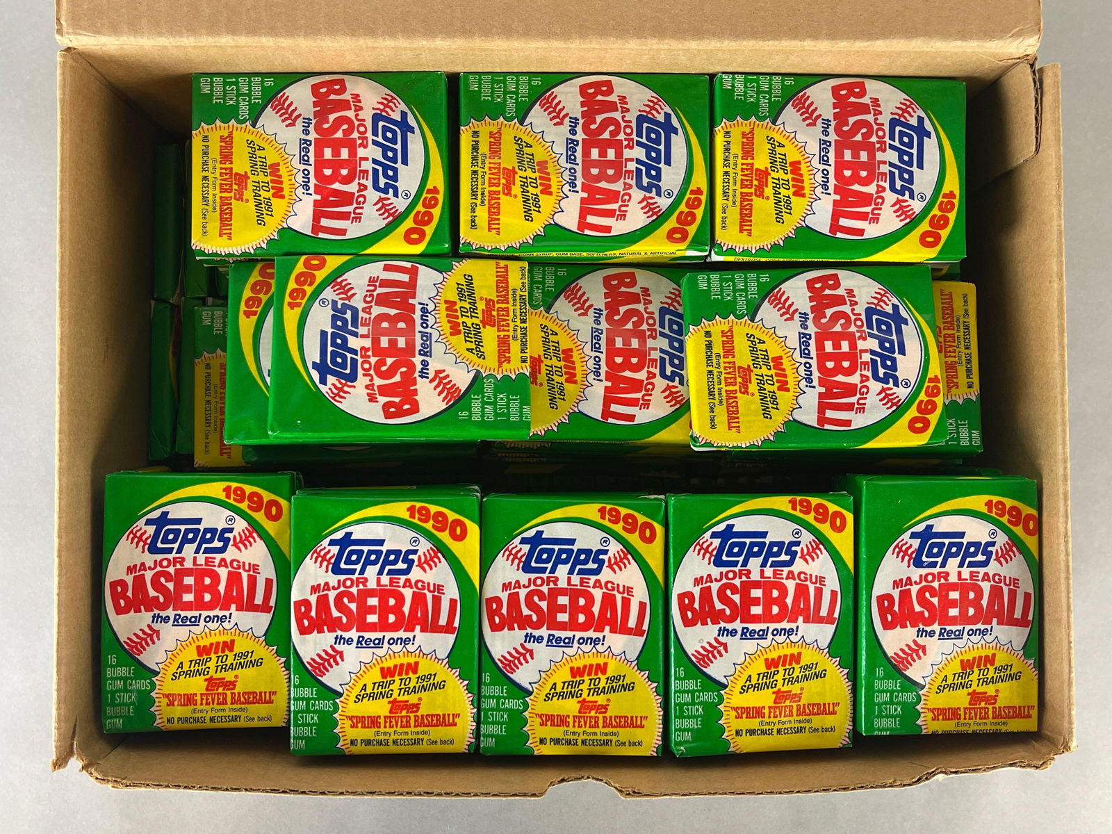 200 - 1990 Topps Baseball Unopened Wax Packs (1 of 3)