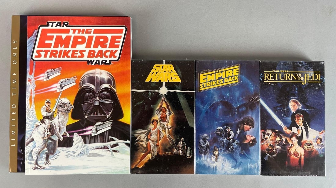 Group of 3 1992 Star Wars Trilogy VHS Tapes (1 of 2)
