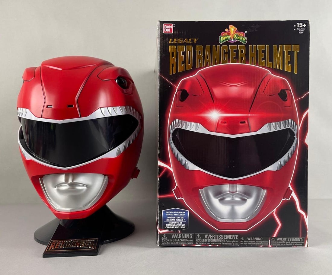 Mighty Morphin Power Bandi Legacy Collection Rangers Red Ranger Helmet (1 of 7)