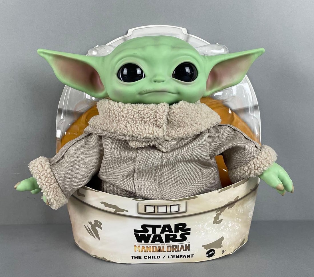 Mattel Star Wars The Mandalorian The Child Doll: New in original packaging, measures 12 x 12 x 6 inches