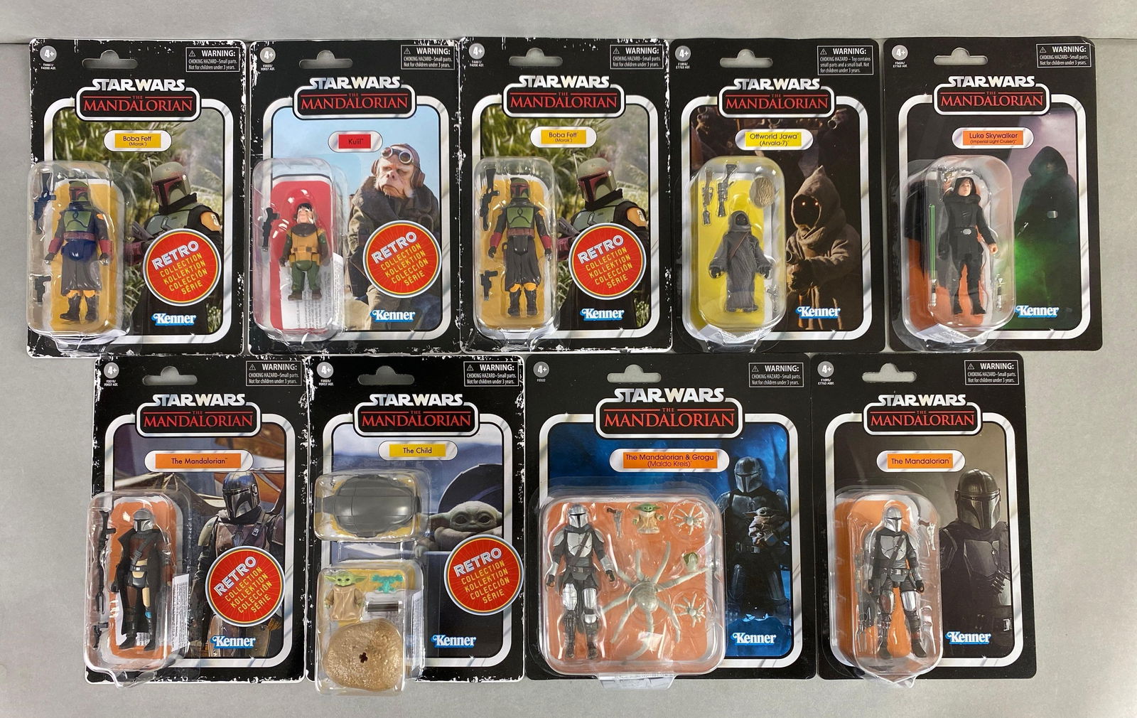Group of 9 Kenner Star Wars The Mandalorian Action Figures (1 of 3)