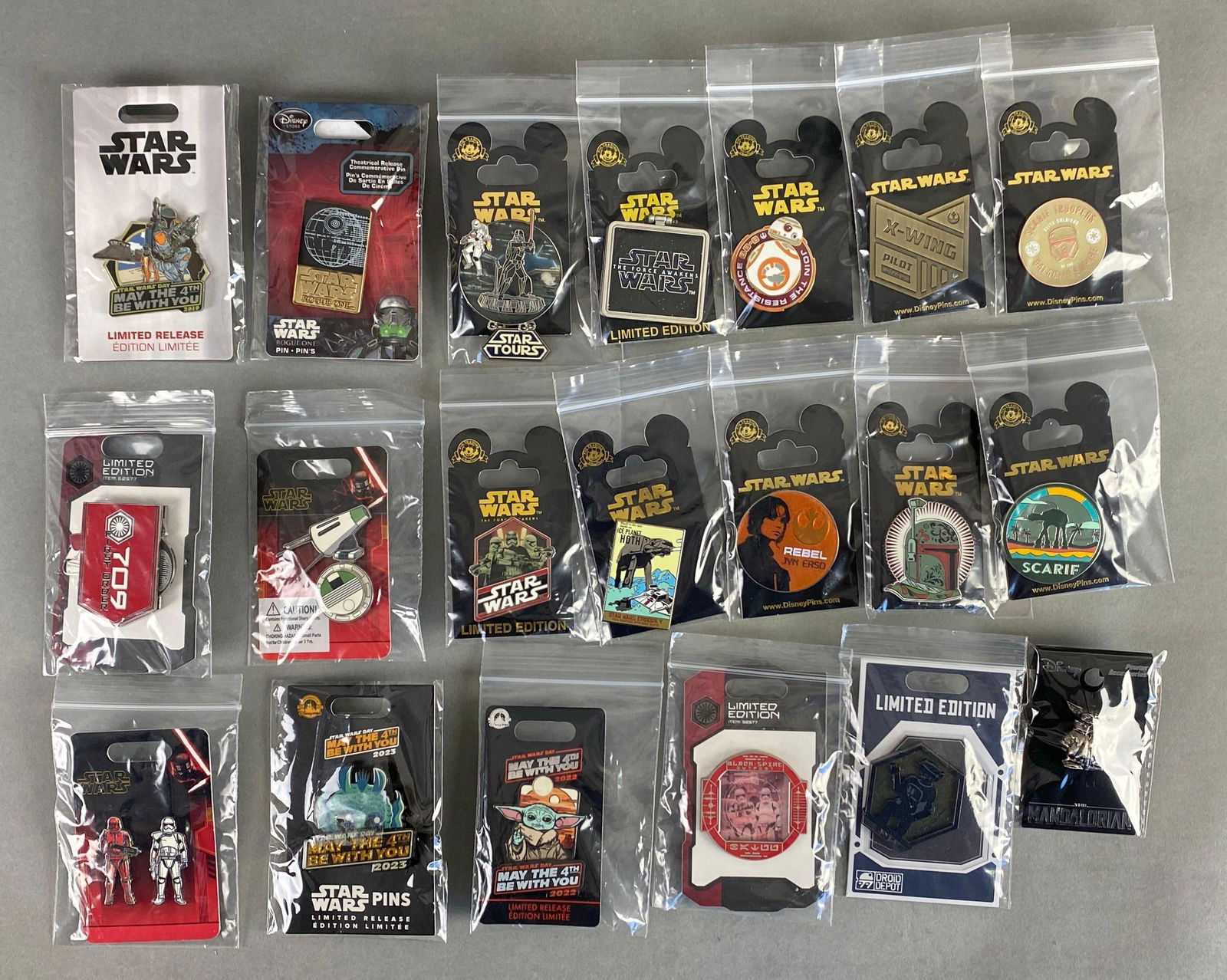 Group of Disney Star Wars Limited Release Enamel Pins (1 of 3)