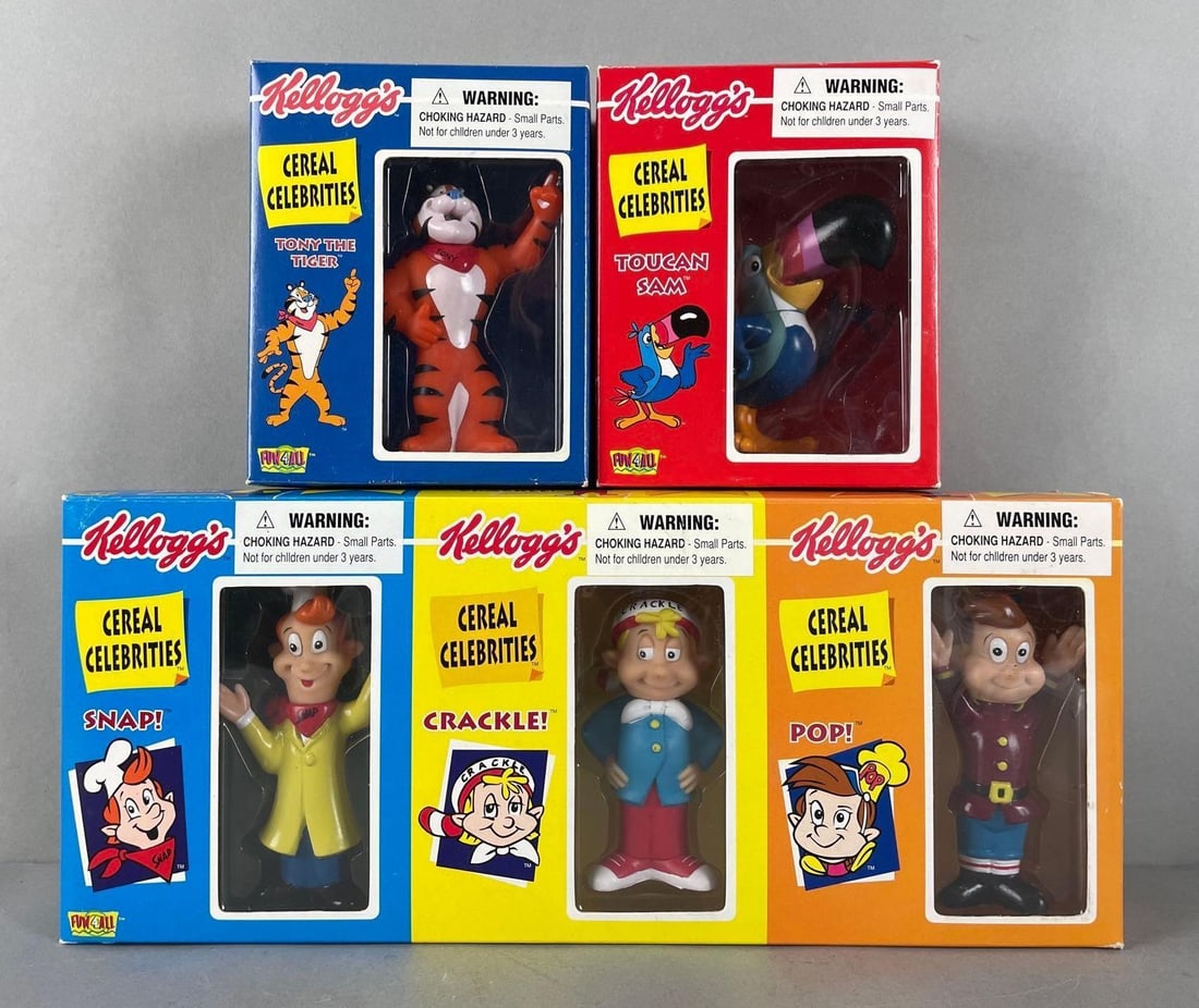 Group of 1998 Fun 4 All Kelloggs Cereal Celebrities Figures (1 of 2)