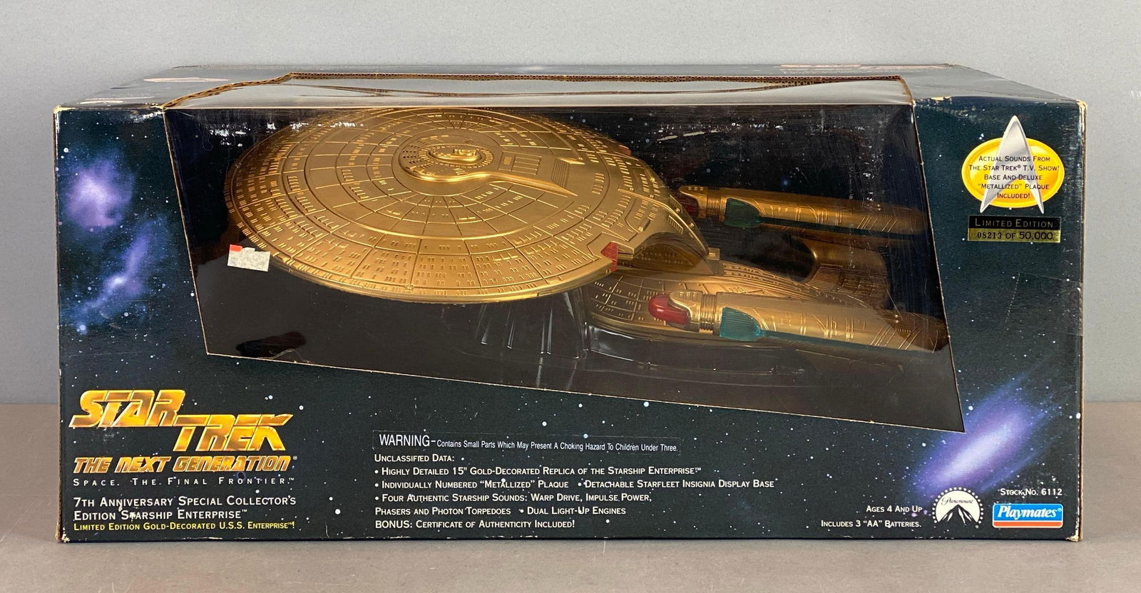 1993 Playmates Star Trek TNG 7th Anniversary Starship Enterprise (1 of 3)