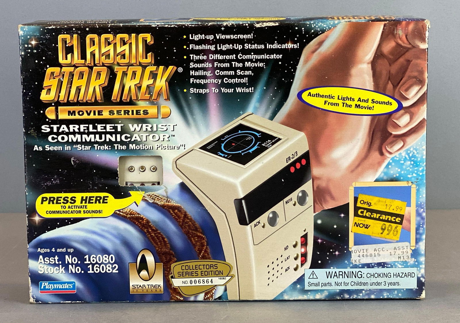 1996 Playmates Classic Star Trek Movie Series Starfleet Wrist Communicator (1 of 3)