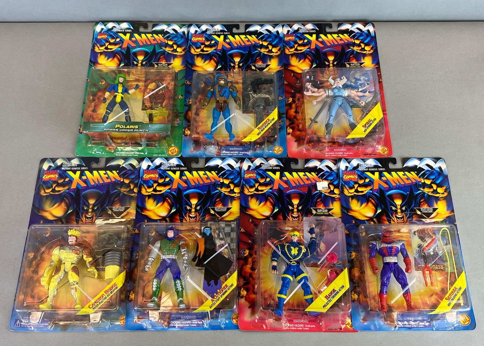 Group of 7 Toy Biz Marvel X-Men Action Figures (1 of 3)