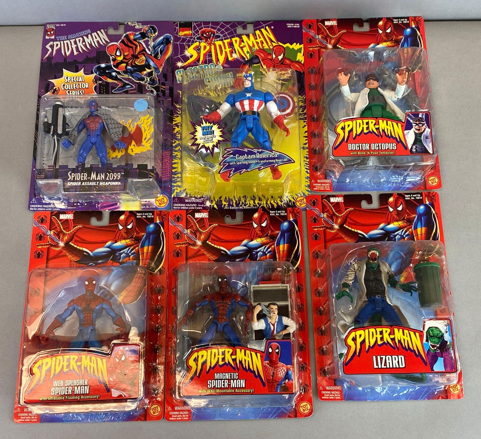 Group of 6 Toy Box Marvel Spider-Man Action Figures (1 of 2)