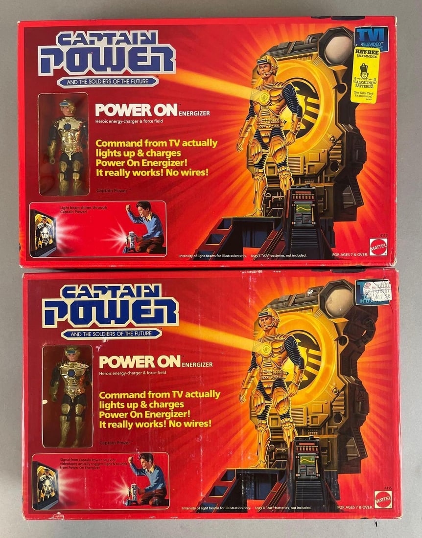 Group of 2 1987 Mattel Captain Power Energizers (1 of 3)