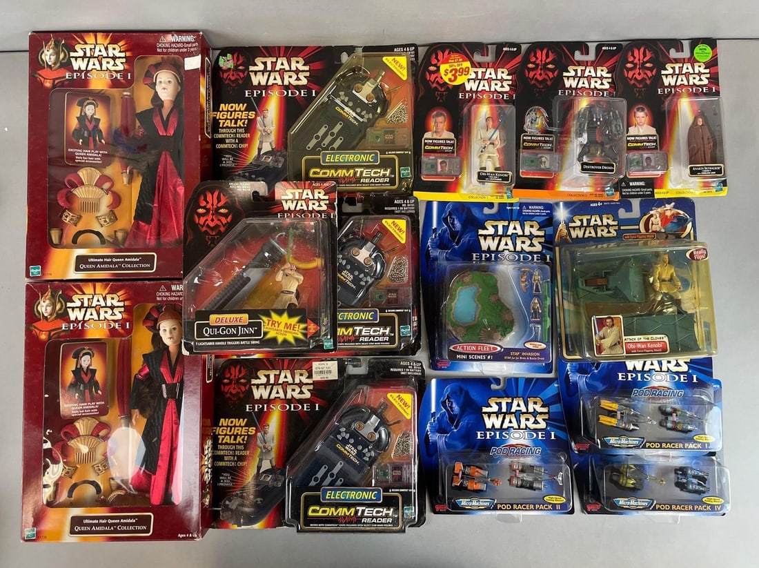 Group of Star Wars Episode 1 Action Figures and More (1 of 3)